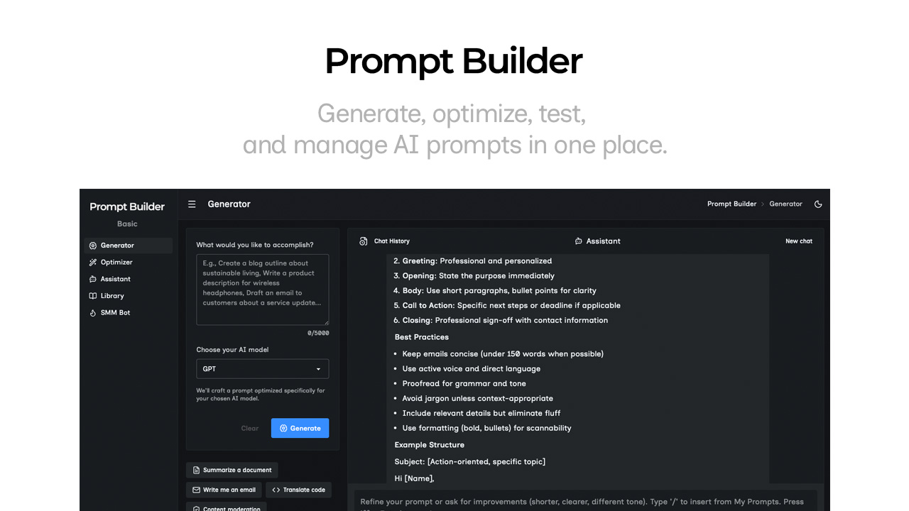 Prompt Builder logo